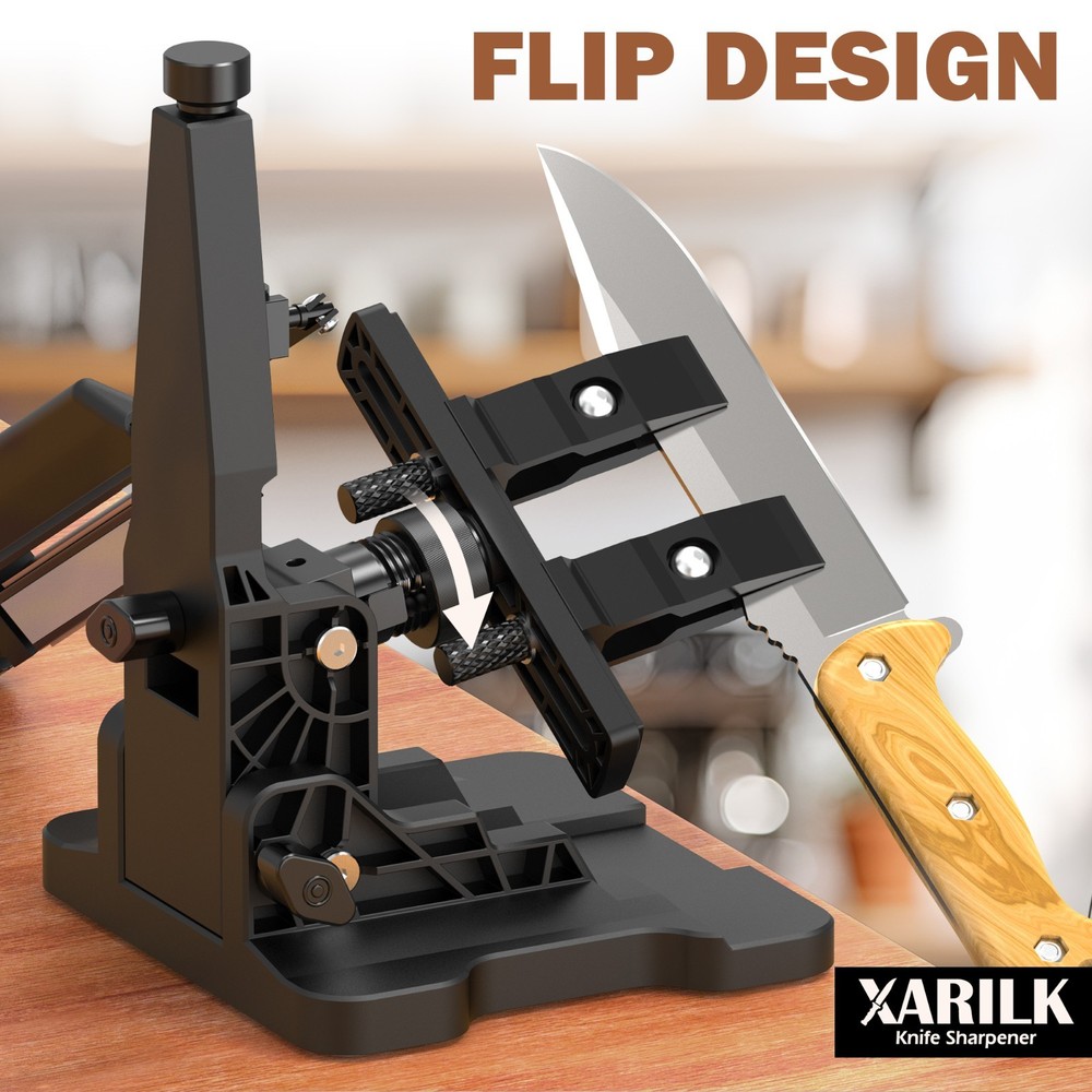 Portable Folding Knife Sharpener XAR-FS1, Adjustable Angle Sharpening System