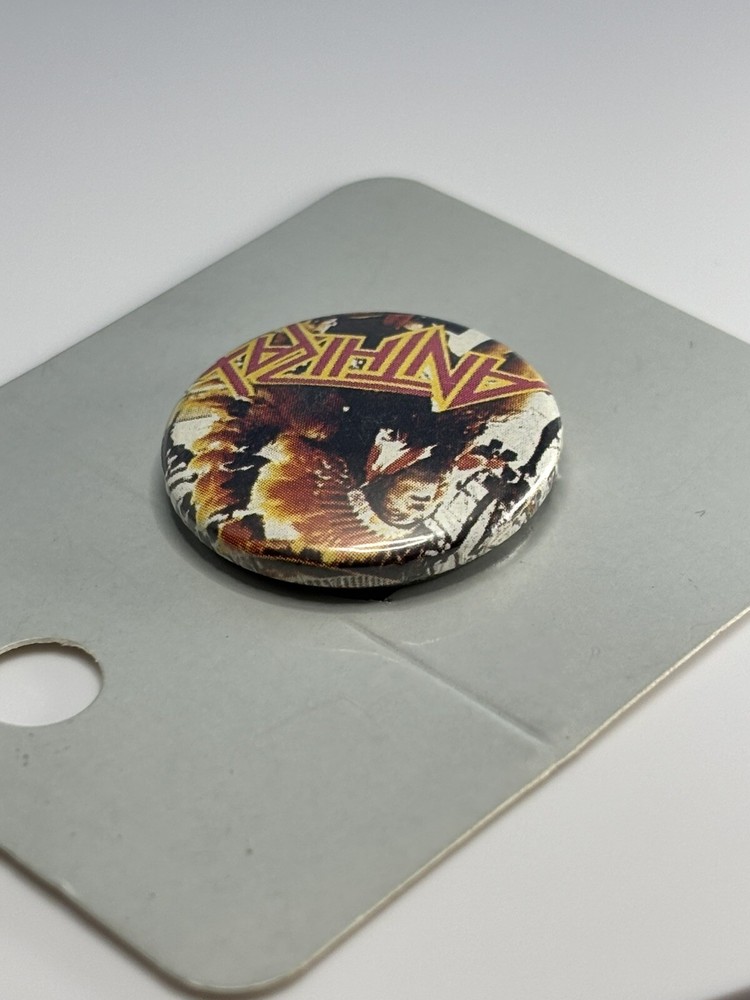 Vintage Anthrax Button Pin 1980s