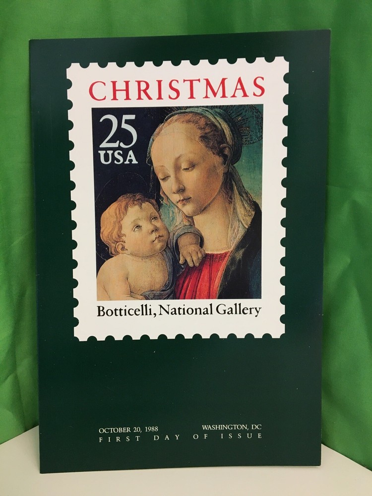 Christmas stamp, Botticelli, First Day of Issue Ceremony Program, 1988