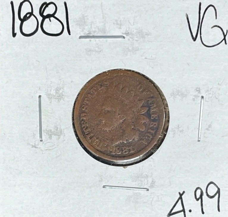 1881 INDIAN HEAD CENT ~ VG ~NICE COIN~