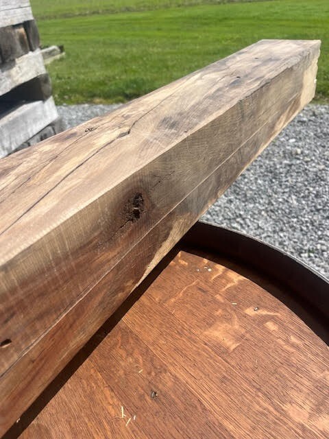 118 Fireplace Mantle Beam 72"x6"x6" Solid, Rustic, Salvage