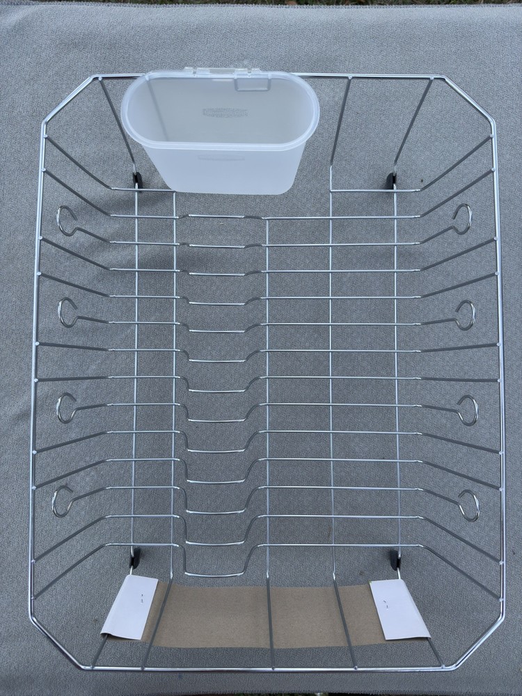 Rubbermaid Large Chrome Dish Drainer Rack 6032-AR- CHROM – New