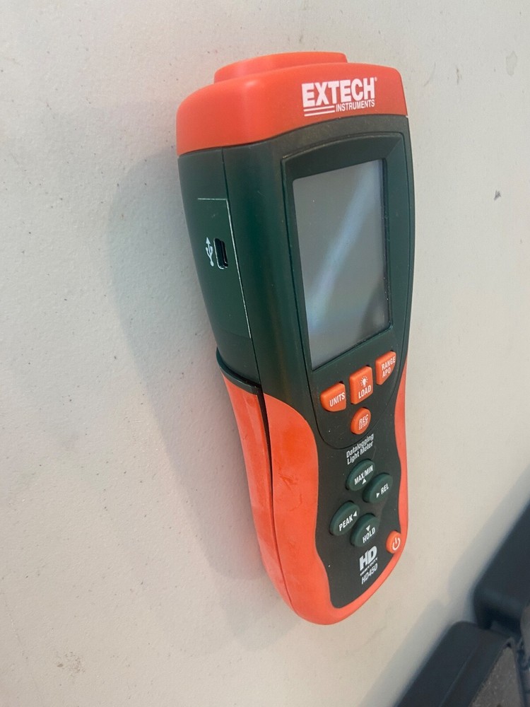 EXTECH HD450 Light Meter Heavy Duty, With PC Interface In Case - Excellent