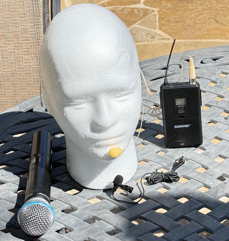 Shure SLX24/BETA 58 Wireless Microphone System-3 MICS