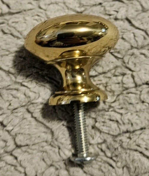 Brass Drawer Pull 1 1/4 Inches