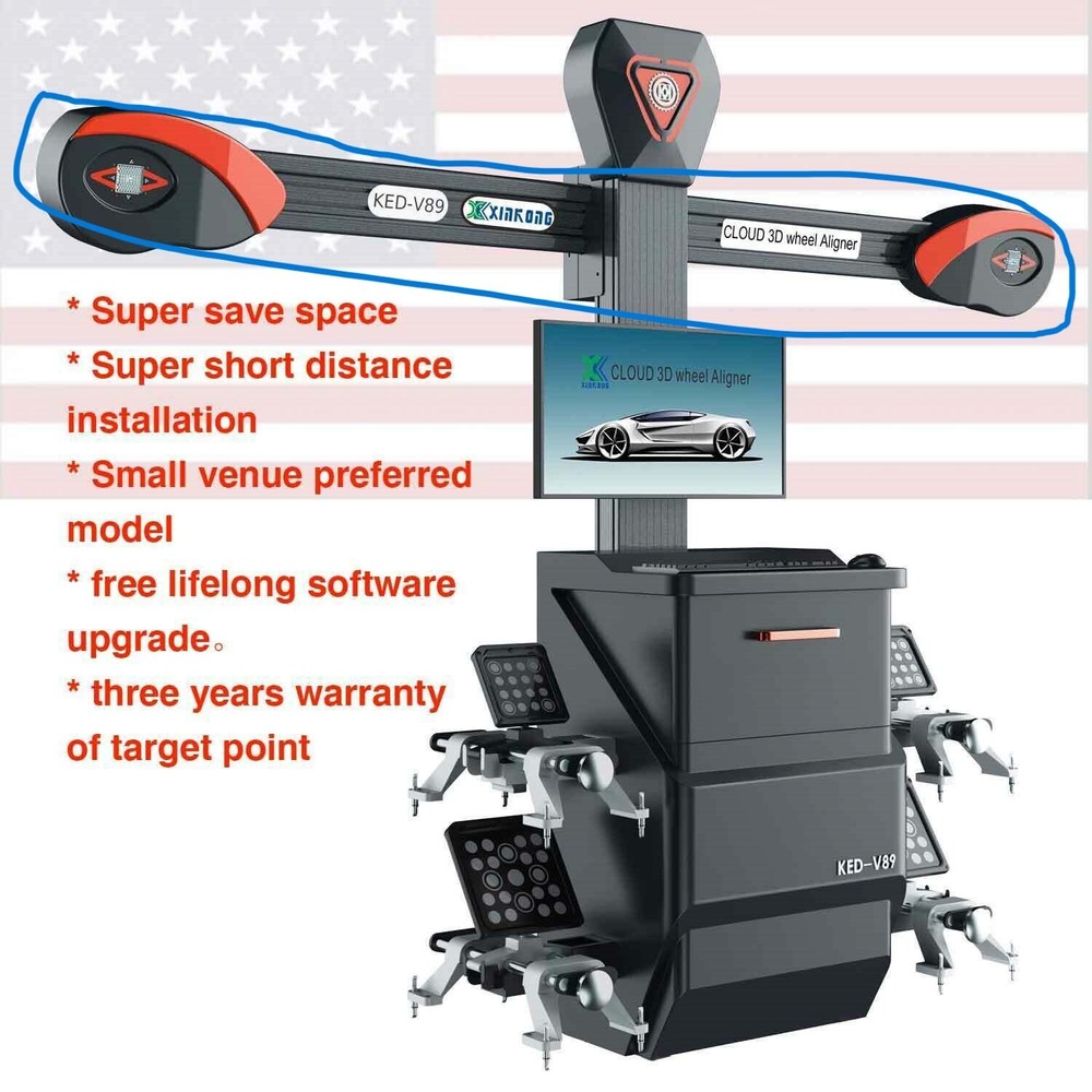 V89 Wheel Alignment Machine 3D Tire Aligner System Brand New