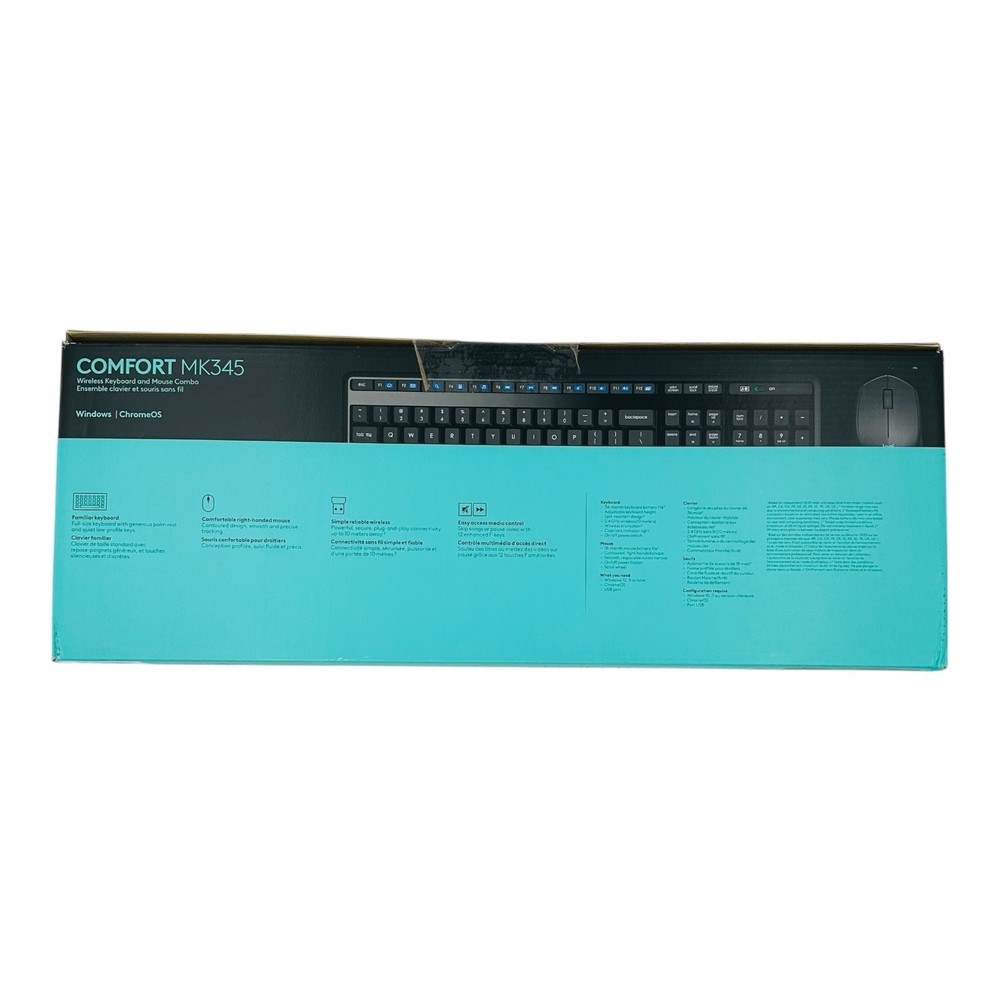Logitech Comfort MK345 Full Size Wireless Keyboard & Mouse Combo