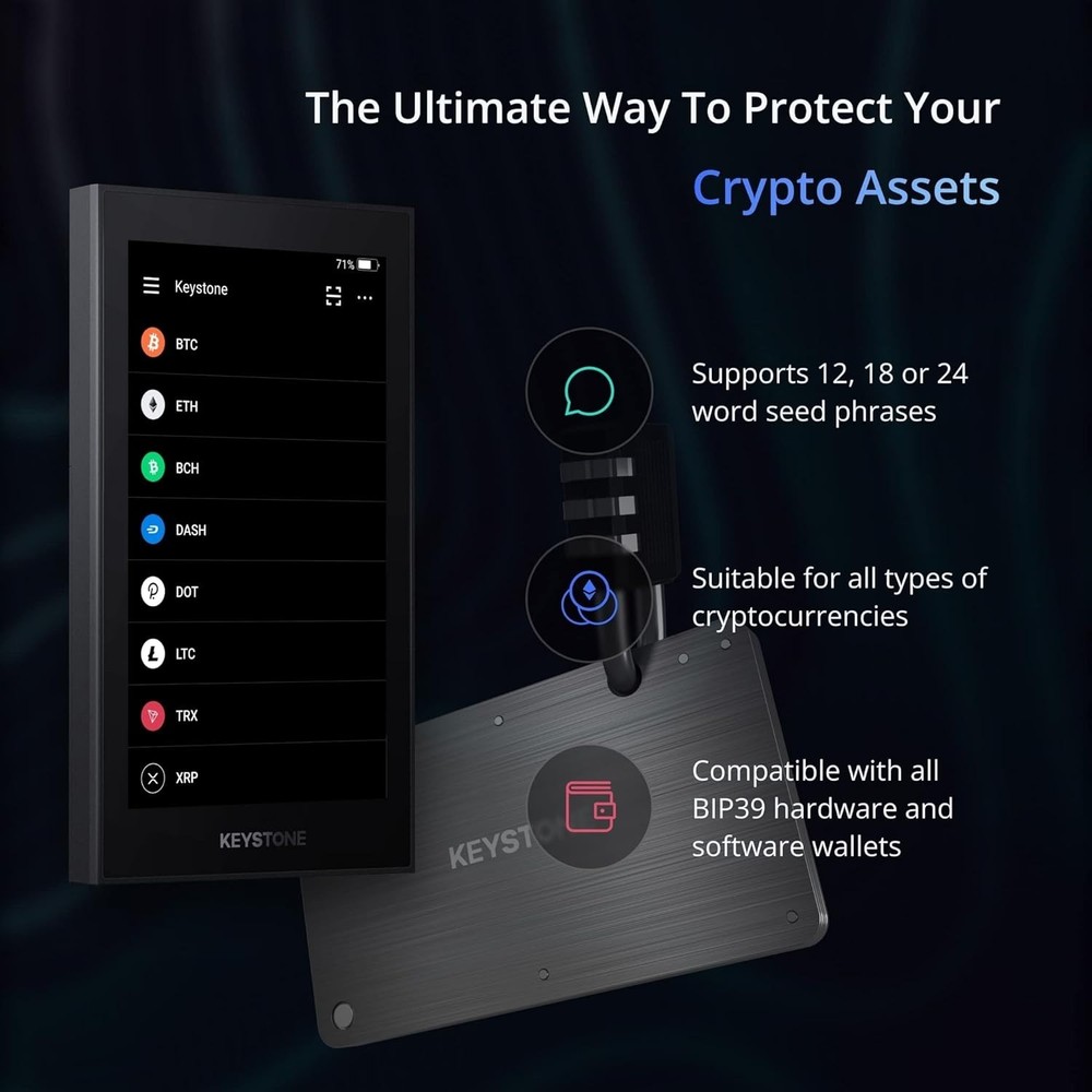 Durable Crypto Seed Storage Tablet - Complete Set with Anti-Tampering Features