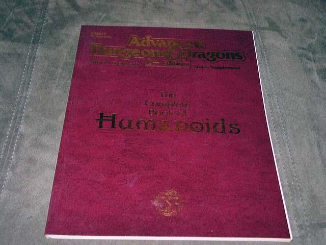 Advanced Dungeons & Dragons - Book of Humanoids - 2nd Ed - Rules Supplement (EX)