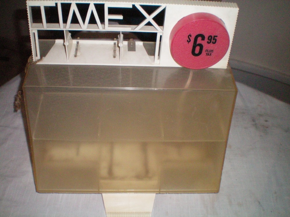 VINTAGE TIMEX WATCH HARD PLASTIC ADVERTISING  DISPLAY