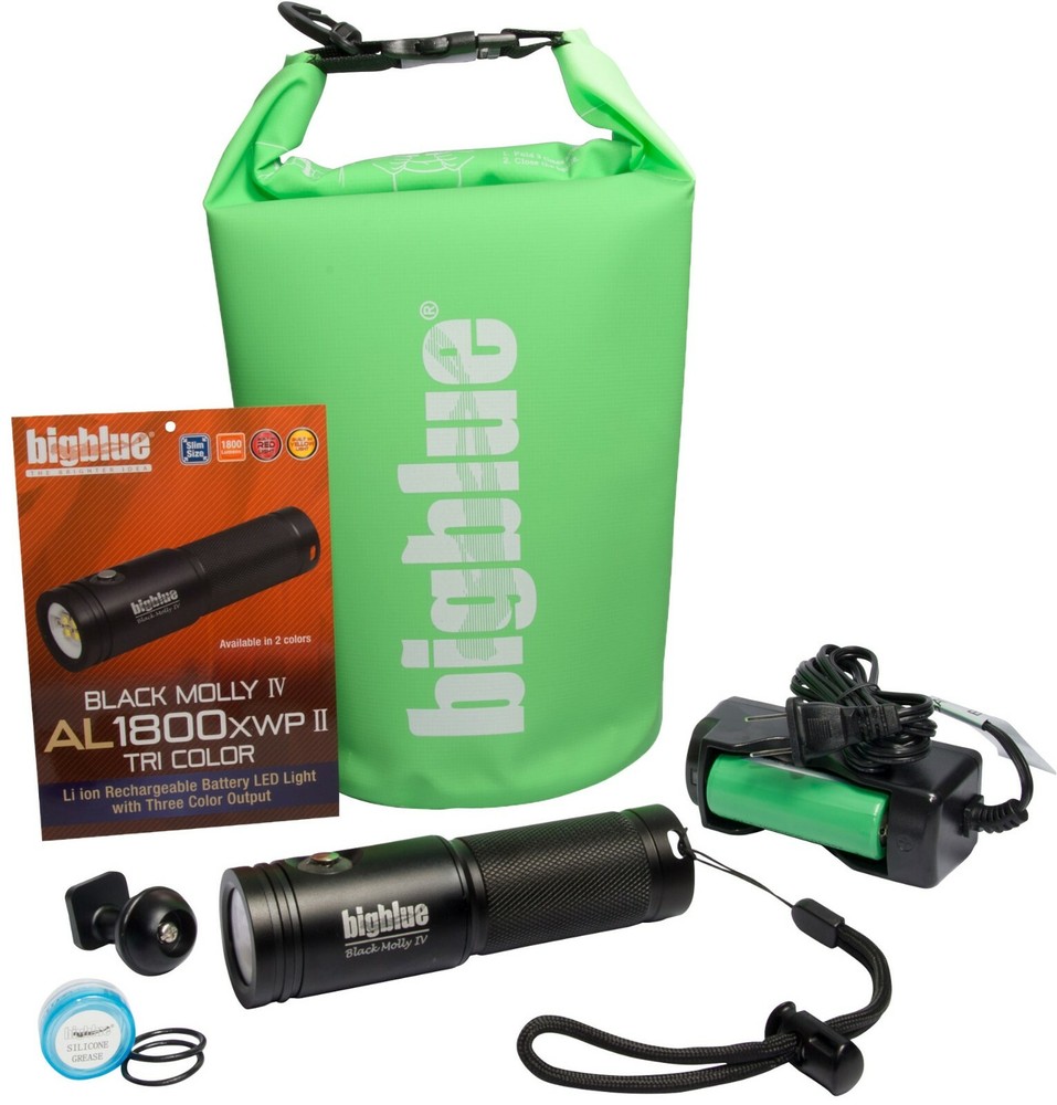 BigBlue AL2000XWP-TC-II Extra Wide Beam Dive Light -2000 Lumens