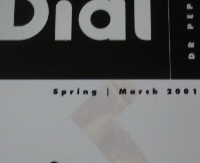 DR PEPPER CLOCK DIAL SPRING MARCH 2001 MAGAZINE