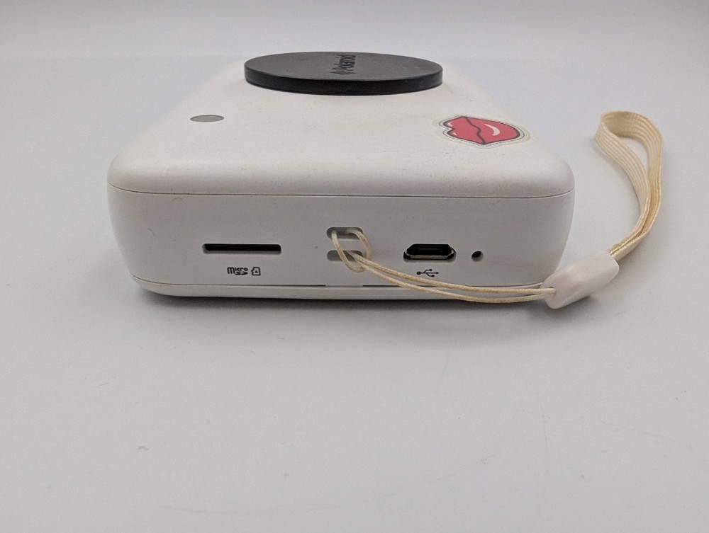 Polaroid Snap Instant Digital Camera Built in Printer White Tested And Working!