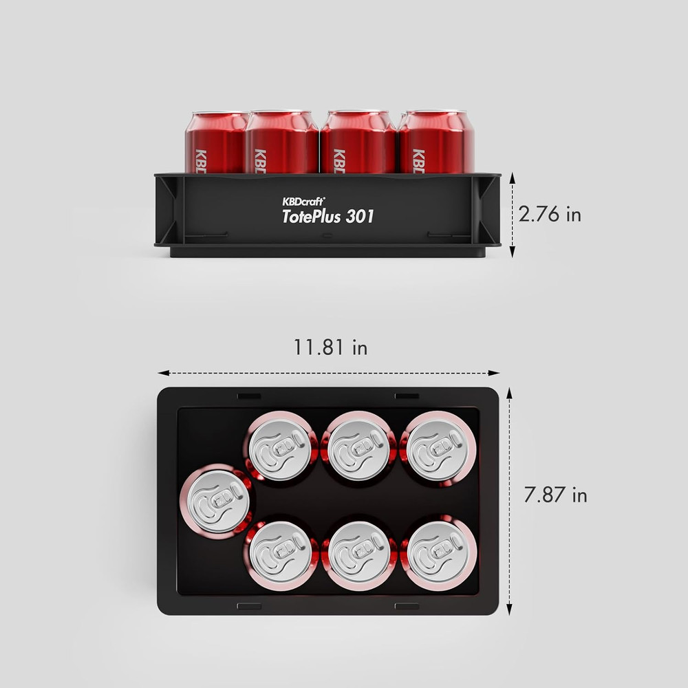 Stackable Storage Bin - Heavy-Duty Plastic Organizer Box and Tray With