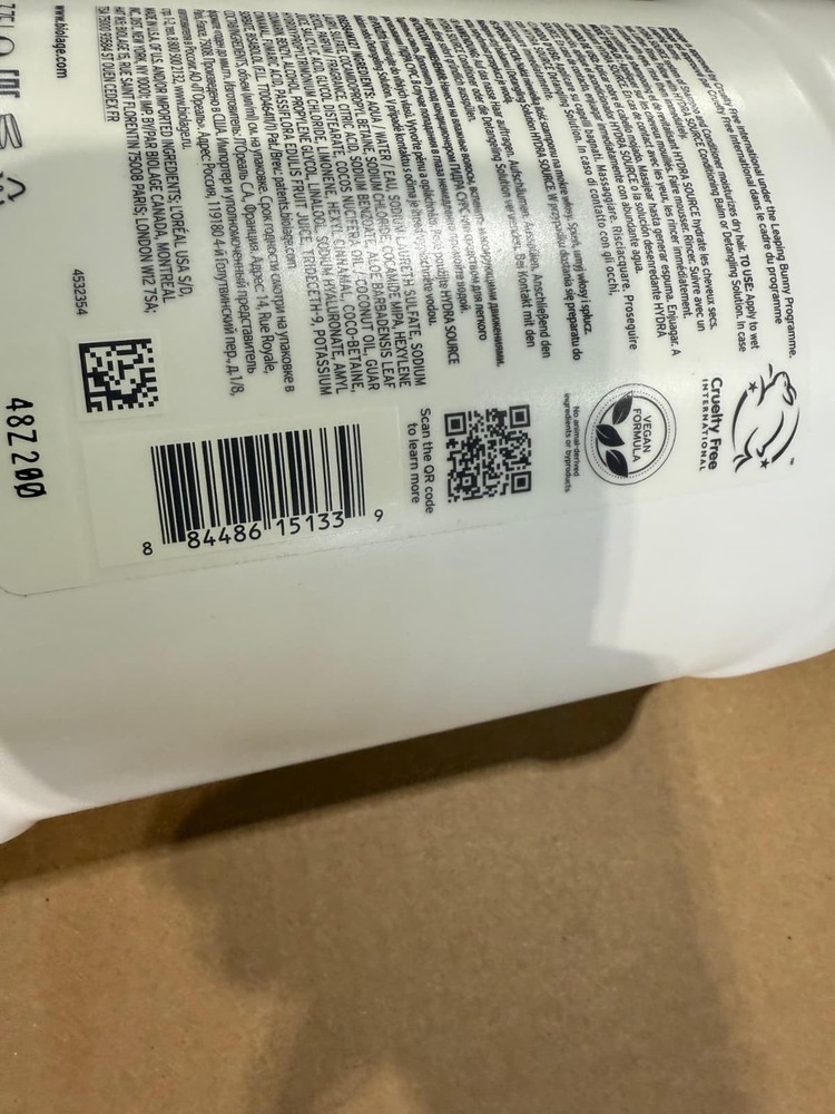 🔥✅ COMBO Matrix Biolage HydraSource SHAMPOO & DETANGLING SOLUTION Gallon 128oz