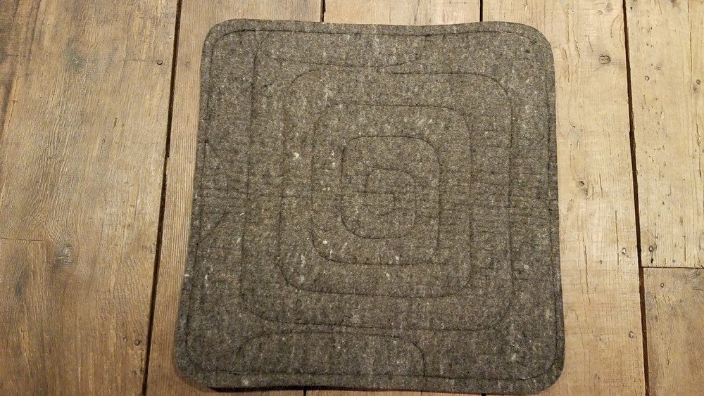 Canvas Work Western Saddle Pad, Wool Felt bottom