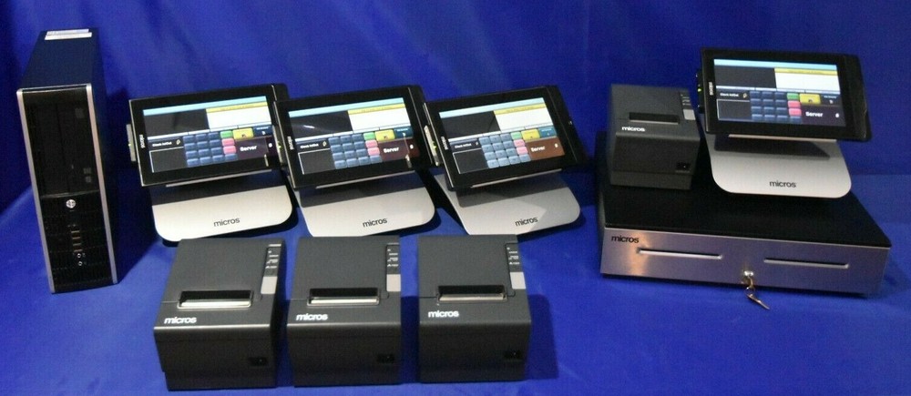 MICROS/ORACLE RES 3700 v 5.5  - 4x 10"  MTABLET TERMINAL BUNDLE w/ Basic set up