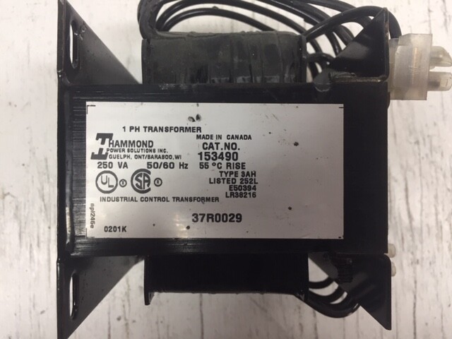 Hammond Machine Tool Industrial Control Transformer 37R0029