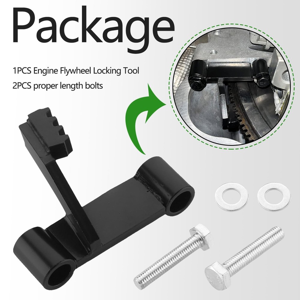 GZZTORES LS Flywheel Locking Tool Compatible with Chevy LS1, LS2, LS3, black