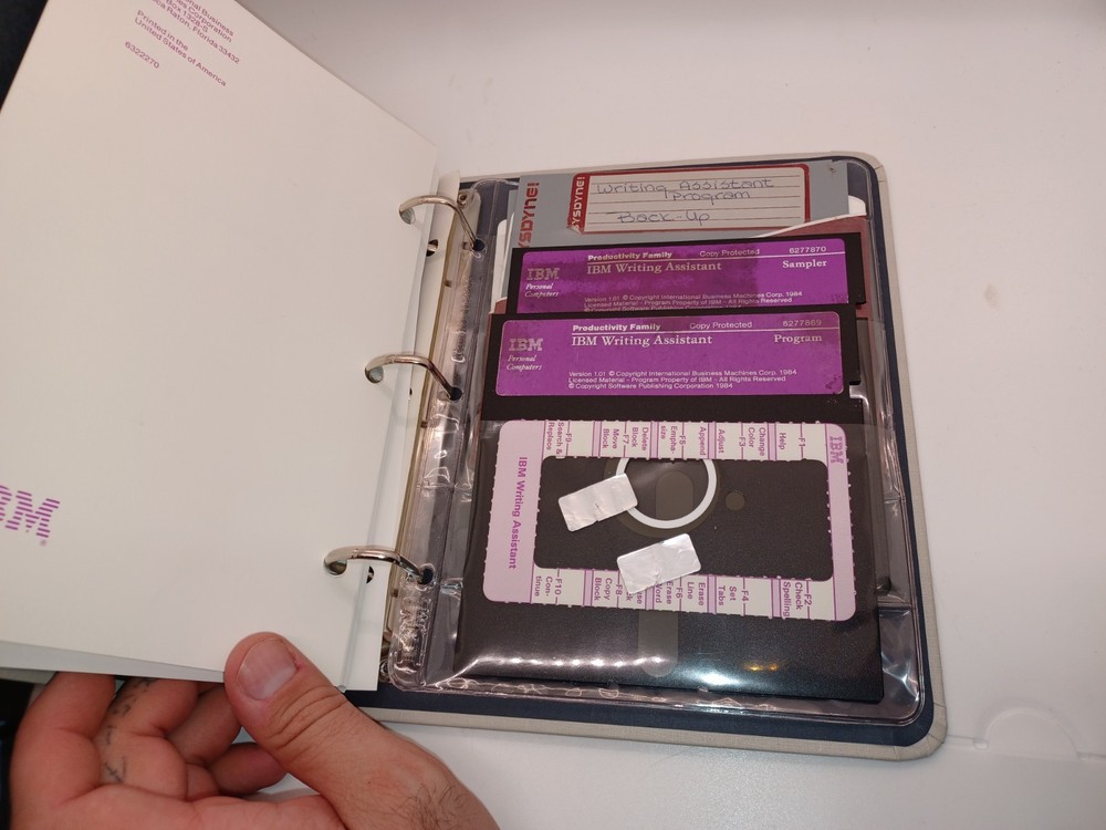 Vintage IBM Personal Computer Software Hardware Library Lot Floppy 1st Ed