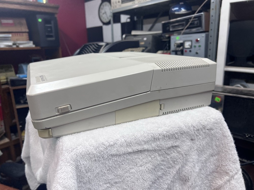 Vintage NEC ProSpeed 386SX Portable Computer Powers On