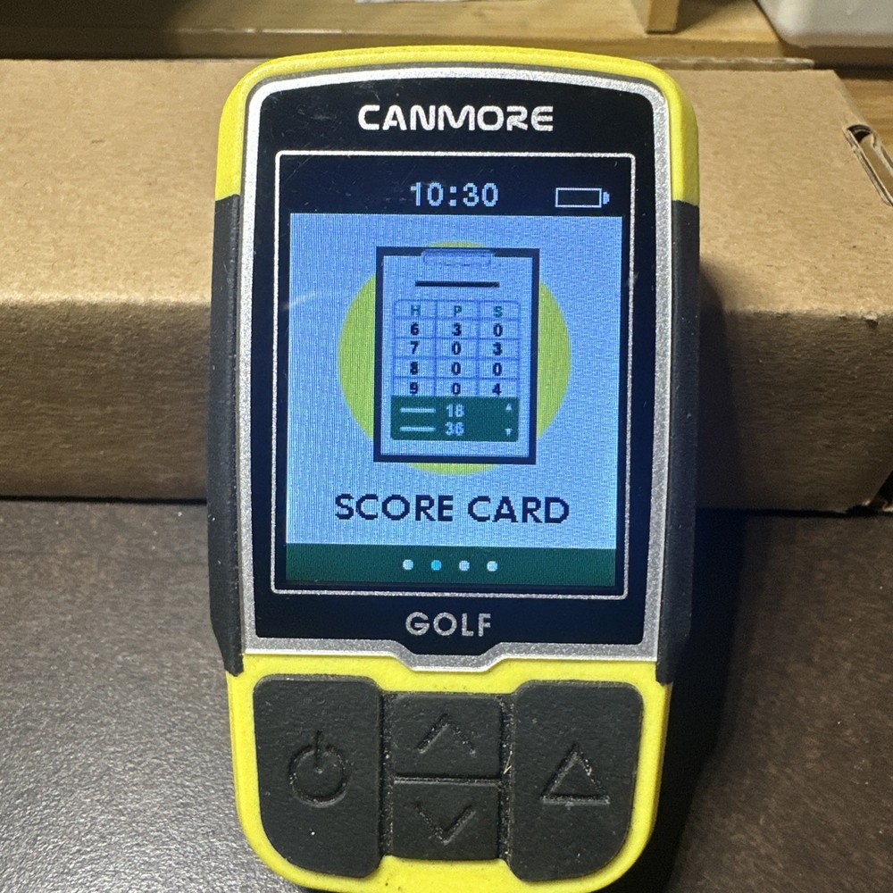 CANMORE GOLF GPS YELLOW WITH CHARGING CORD