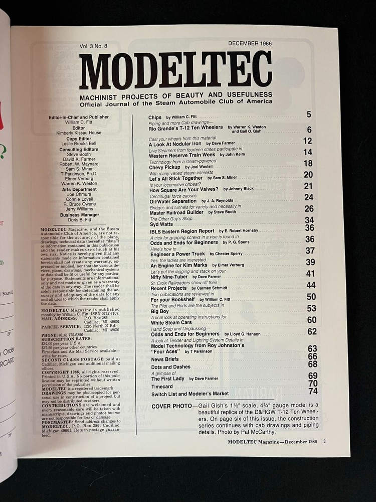Modeltec Magazine December 1986