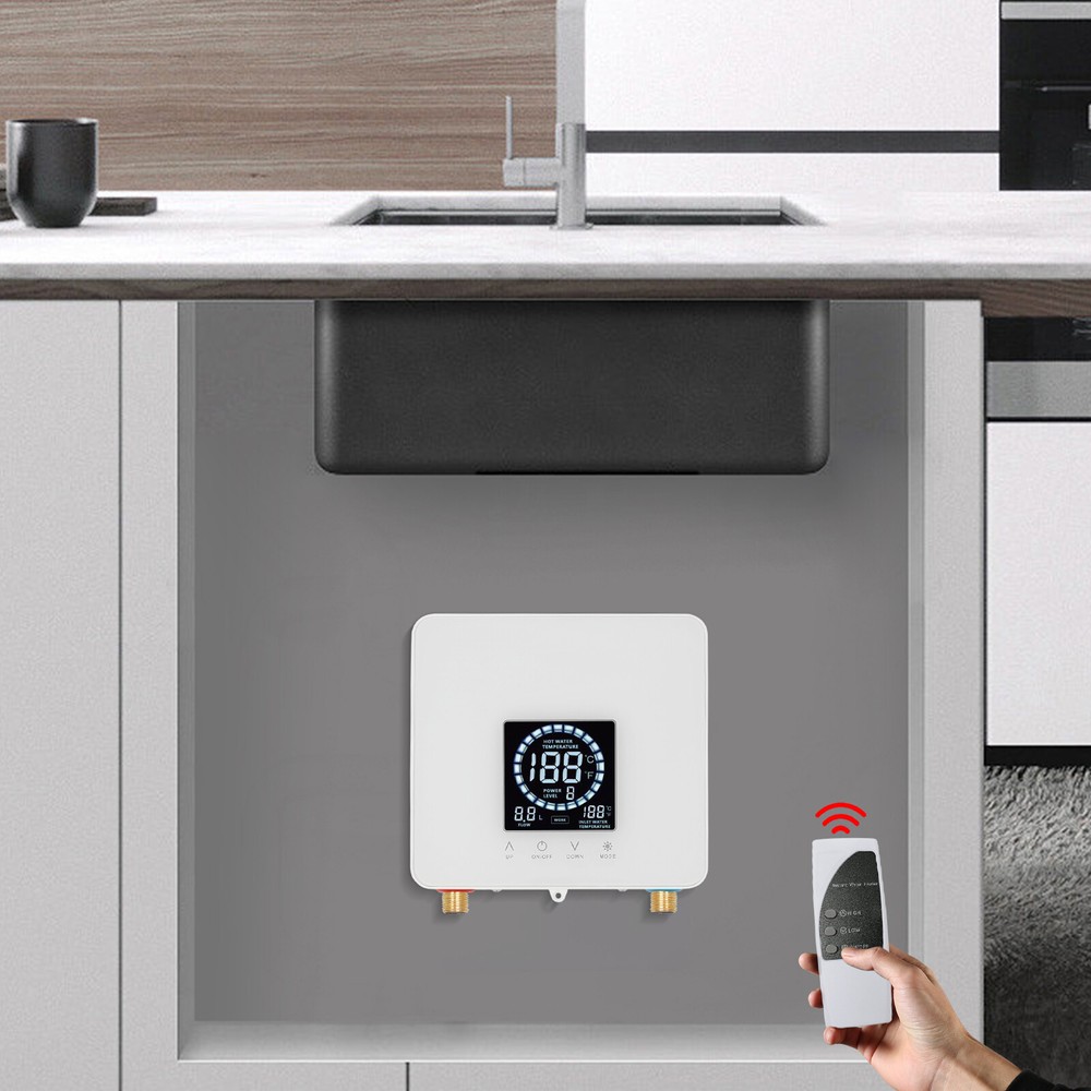 Instant Electric Water Heater With LED Display – Fast Heating, Compact Design