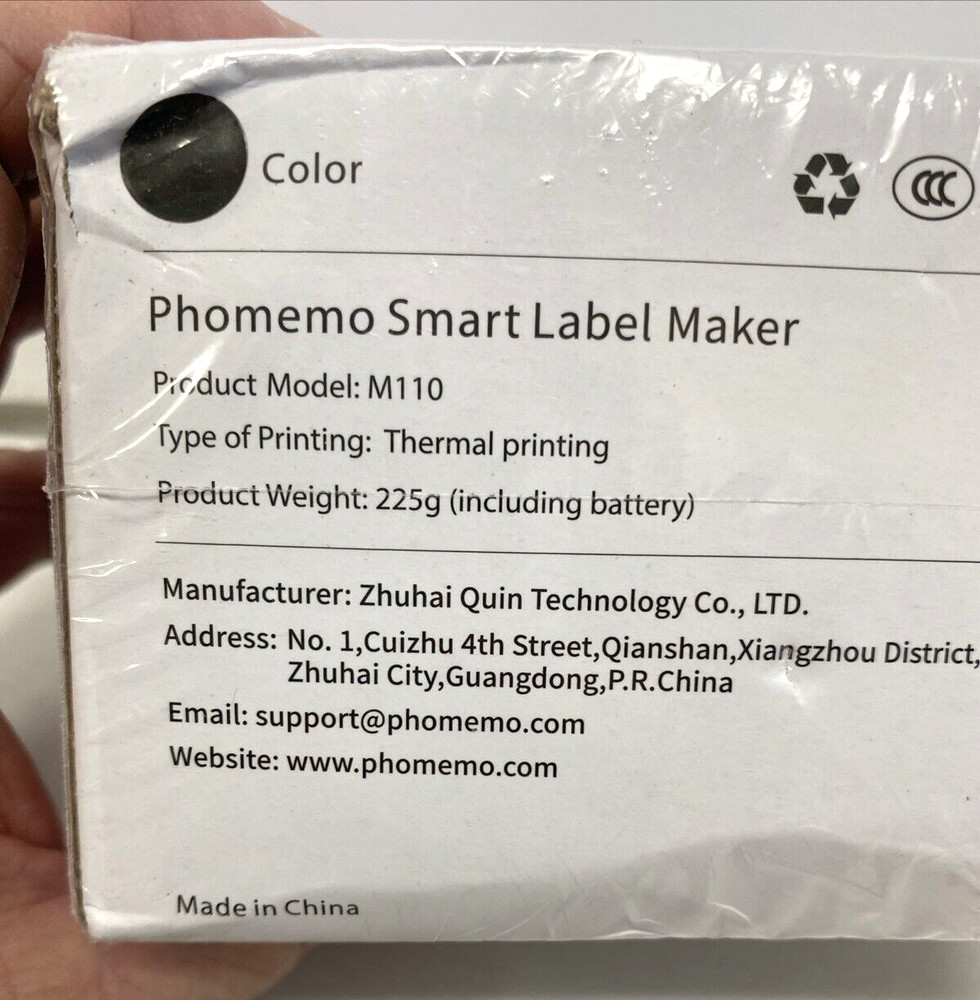 Phomemo M110 Series Bluetooth Thermal Printing Label Maker - NEW SEALED