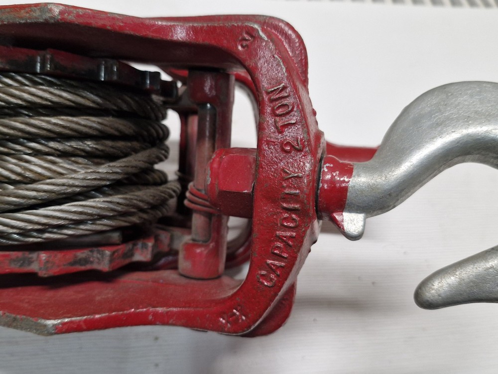 2 ton Wyeth-Scott More Power Puller Wire Cable, With Double Line
