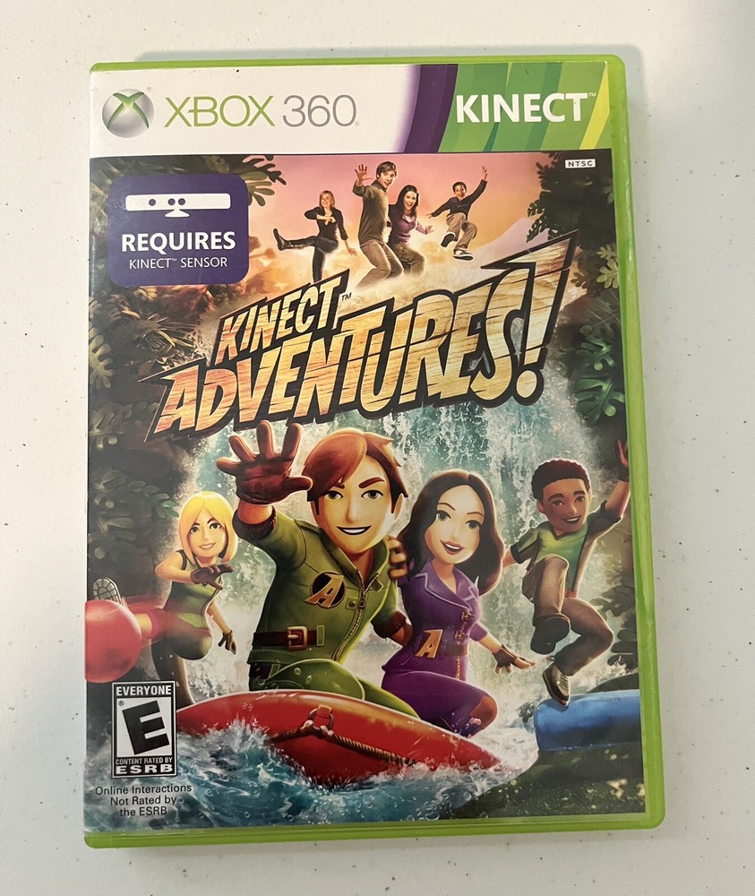 Kinect Adventures (Xbox 360, 2010) With Manual