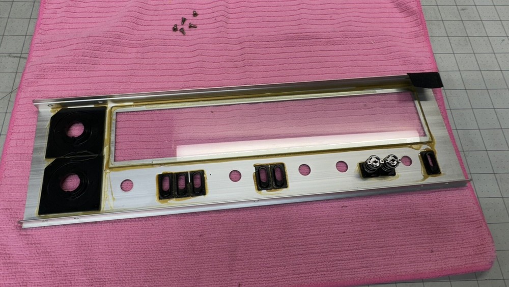 Original OEM Technics SA-300 Receiver Front Aluminum Panel Only W/ Screws 🔥