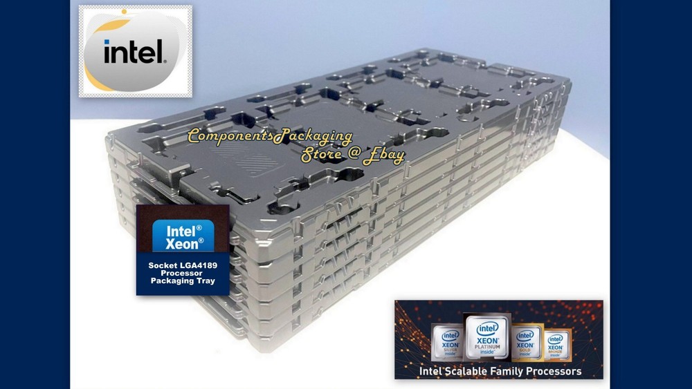3 Intel Xeon Silver Bronze CPU Tray for Socket LGA4189 Processor - Fits 12 CPUs