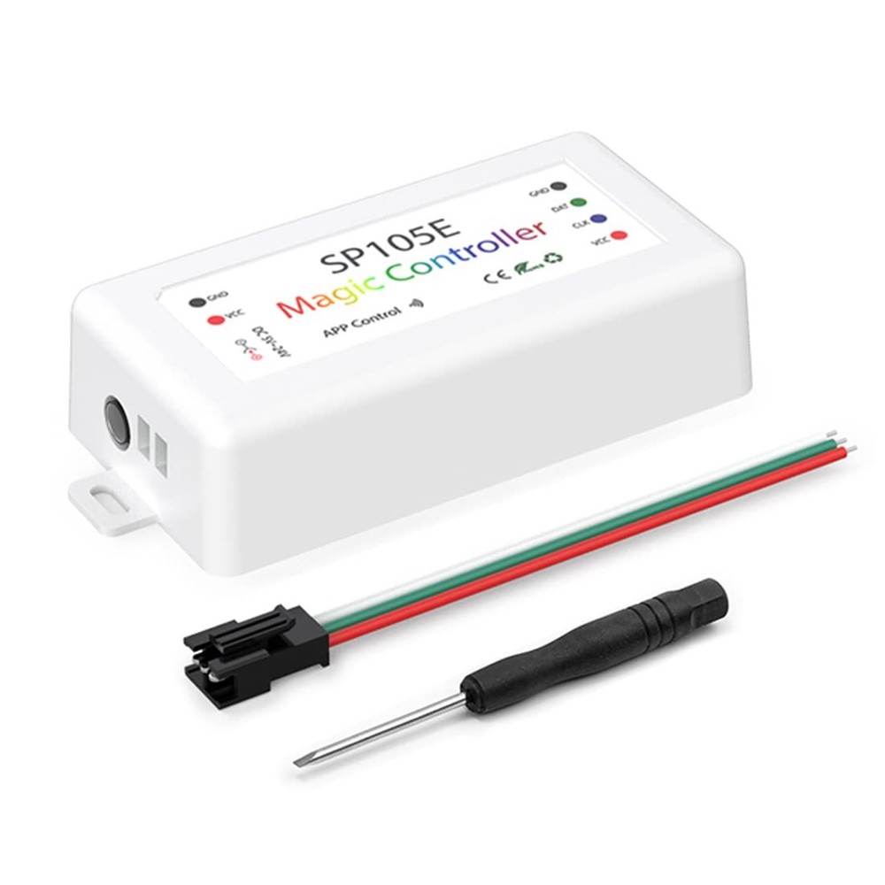 SP105E WS2811 Bluetooth Led Controller DC5-24V App Wireless Control, Addressa...