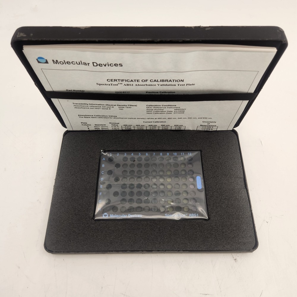 Molecular Devices SpectraTest ABS1 Absorbance Validation Plate | Pre-Owned