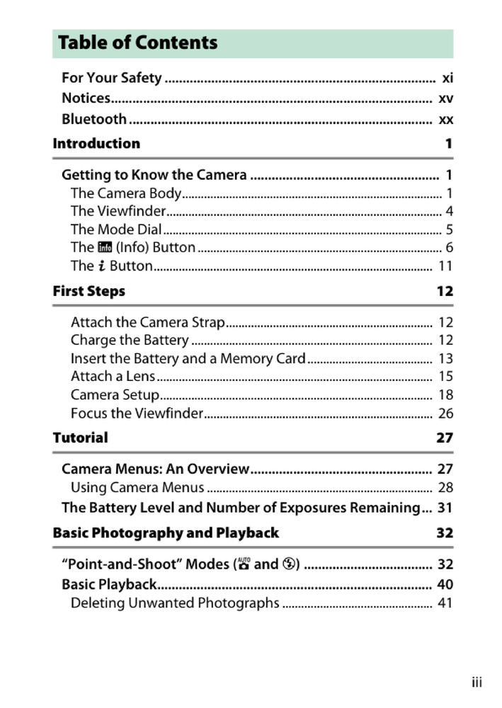 Nikon D3400 — User Reference Manual Guide — 355 Pages — Printed & Bound in USA