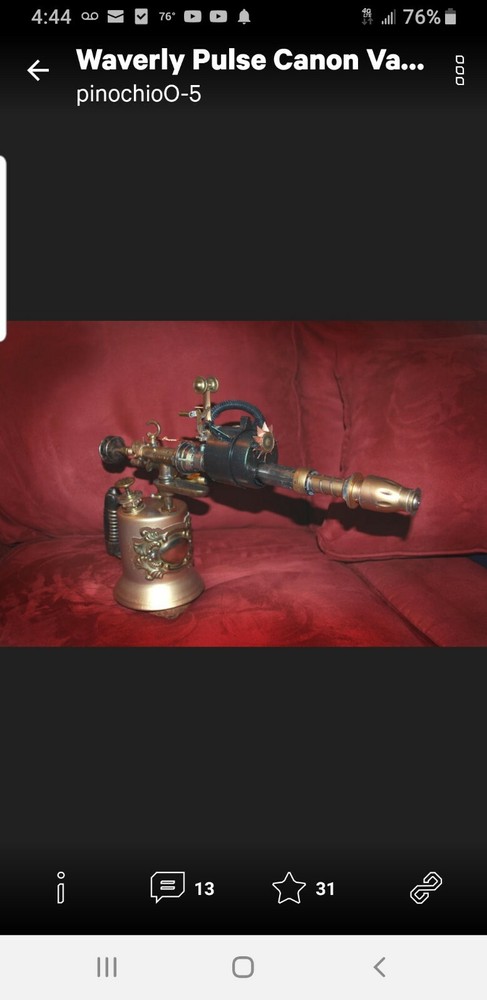 Steampunk 'Waverly Pulse Cannon' Dirigible Destroyer