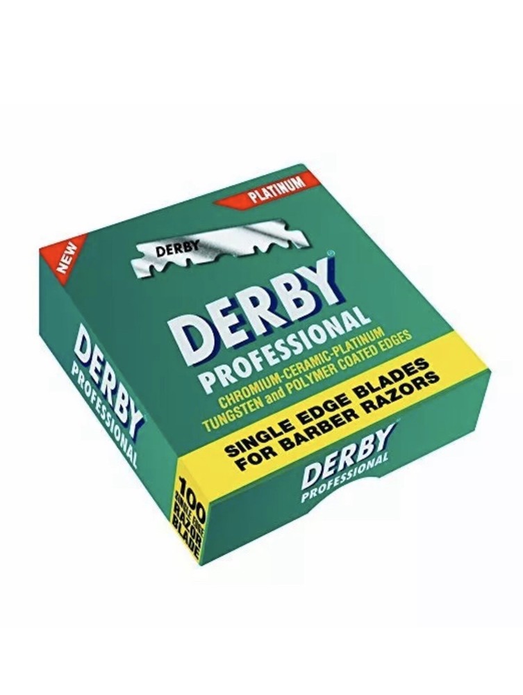 DERBY PROFESSIONAL SINGLE EDGE RAZOR BLADES, 100 COUNT