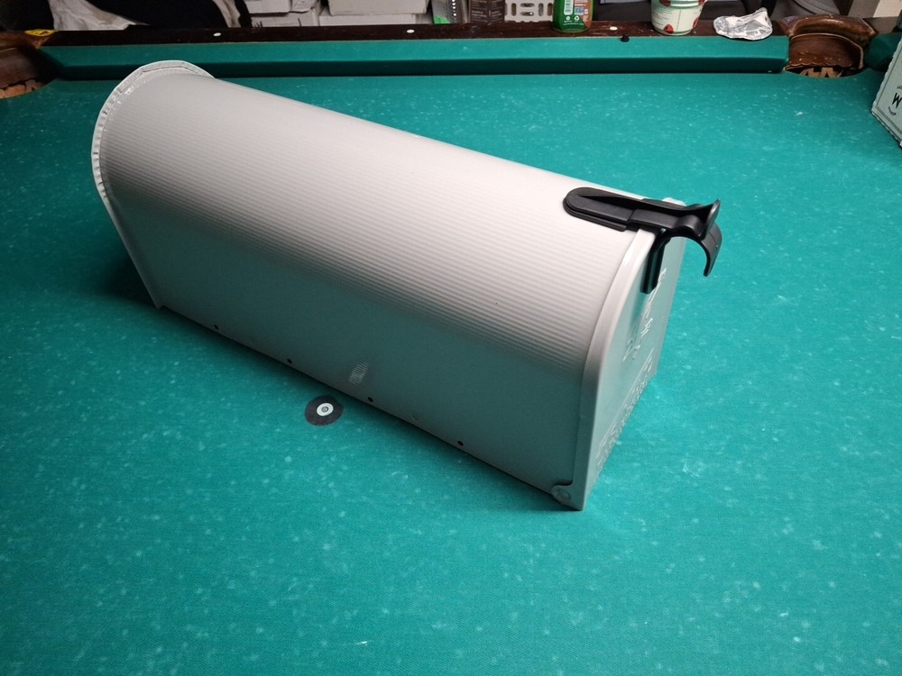 ARCHITECTURAL MAILBOXES Grayson Gray Galvanized Steel Post Mount Mailbox. *NEW*