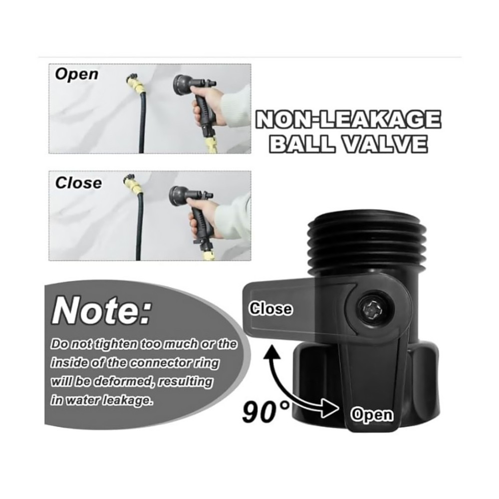 For Yard 12 Pack Garden Hose Shut-Off Valve 3/4" Thread Control Valve Item