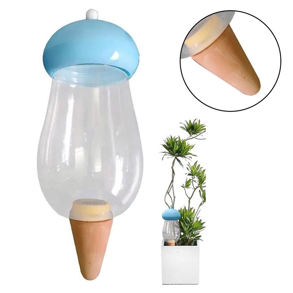 Decorative Mushroom Automatic Flower Waterer Combining Style and Function