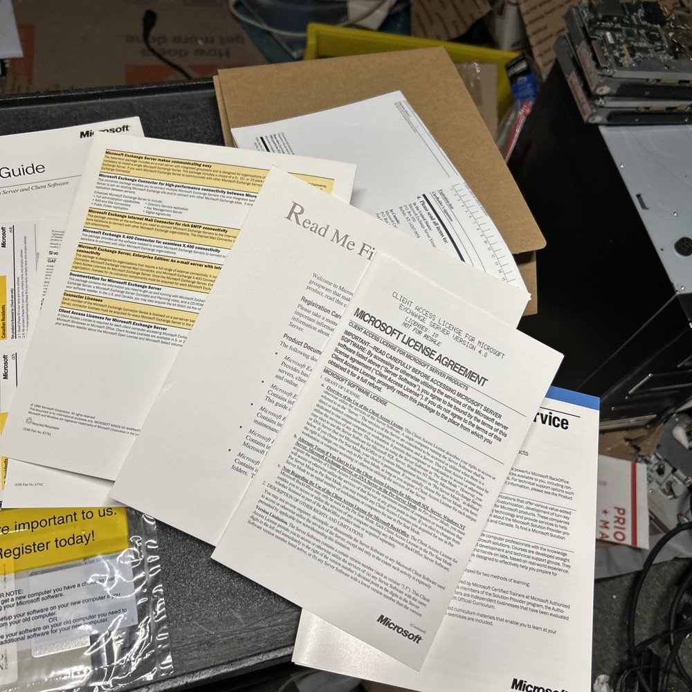 Microsoft Exchange Server Enterprise Edition 10 License Big Box Complete 4.0