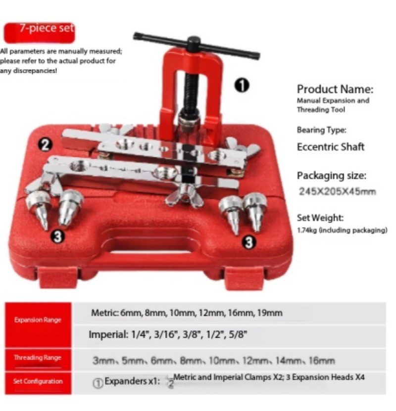 Copper Tube Expander Eccentric Expander Flaring Tool Tube Flaring Tool;