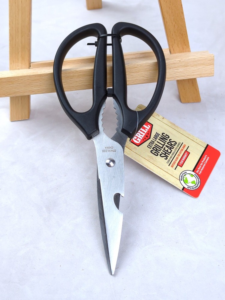 Multi-Function GRILLING SCISSORS/SHEARS, Heavy Duty, JUMBO Size/Large Hands, NEW