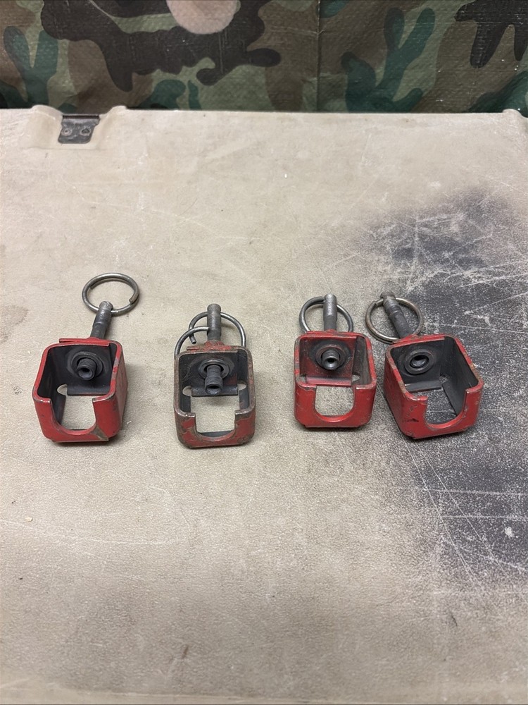 (4) USGI Red Blank Firing Adapter BFA NSN 1005-00-118-6192 5.56mm .223 Rem