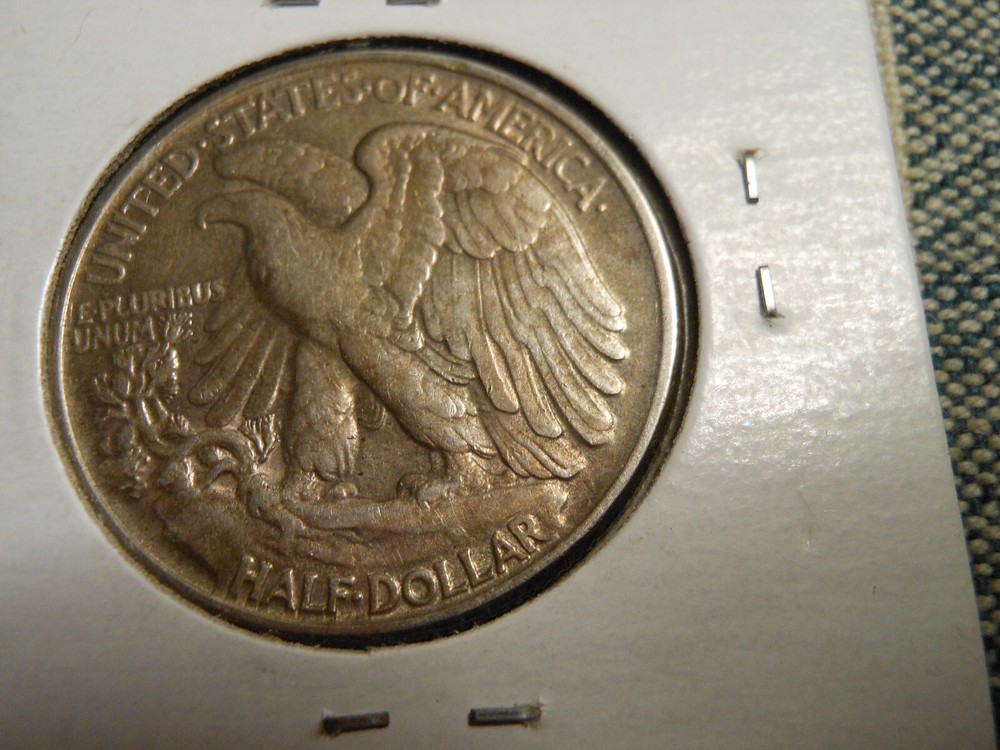 EXTREMELY RARE 1944-P *Missing Des. Initials* Walking Liberty Half Dollar Silver