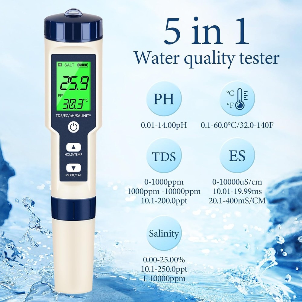 PH Temp EC & TDS Meter for Various Applications