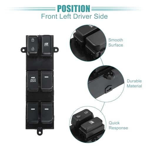 Front Left Driver Side Power Window Switch 1 Auto Down Window Control Switch