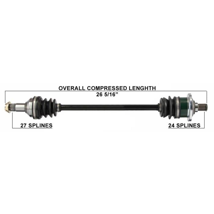 TYTANEUM OE REPLACEMENT CV AXLE ARCTICCAT FRONT LEFT/REAR LEFT