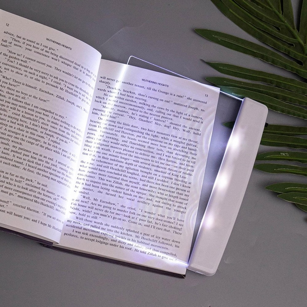 Flat LED Book Light Full Page Reading Light Panel for Night Reading